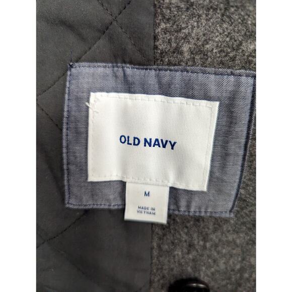 OLD NAVY! TRENDING DOVE GRAY CLASSIC NAVY PEACOAT, JACKET, COAT! SZ M - Picture 4 of 8